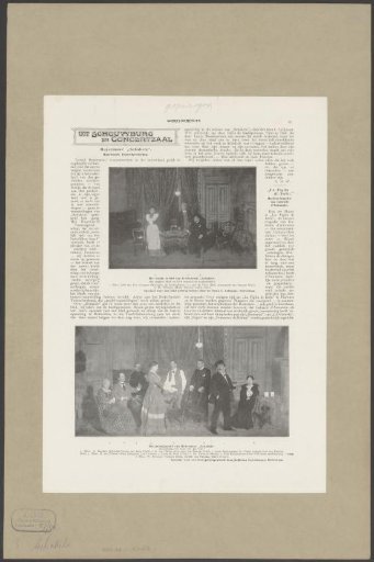Two scenes from the play Links