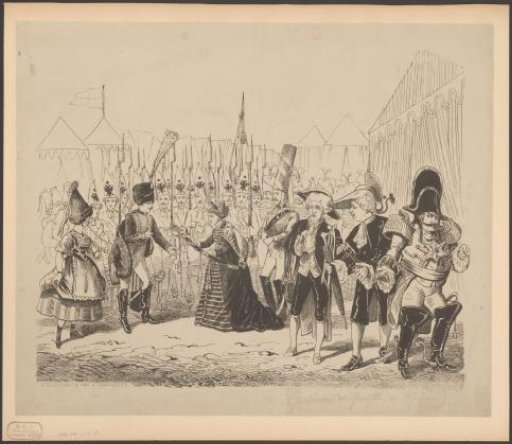 Scene from the operetta La Grande-Duchesse de Gérolstein