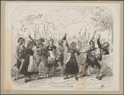 Scene from the play De weduwe