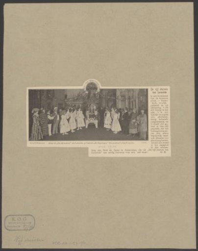 Scene from the play De vijf stuivers by Lavarède
