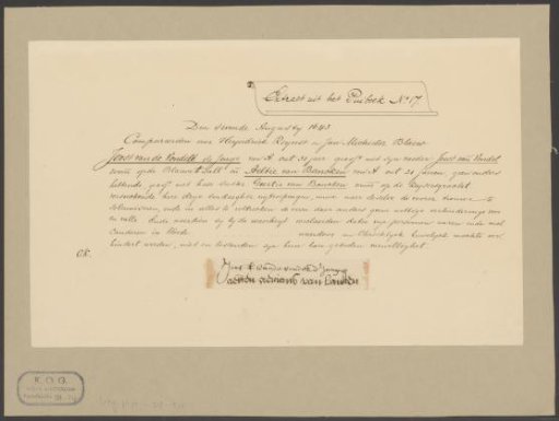 Extract from the burial register of the Oude Kerk in Amsterdam