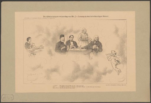 The twenty-fifth birthday of Mr. J. v. Lennep in the literary heaven