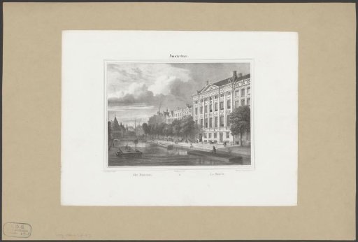View of the Trippenhuis in Amsterdam