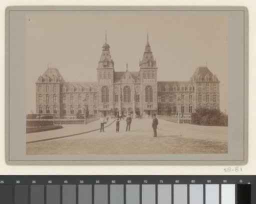 View of the Rijksmuseum in Amsterdam