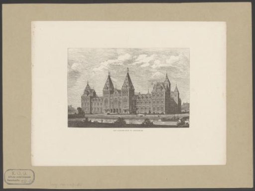View of the Rijksmuseum in Amsterdam