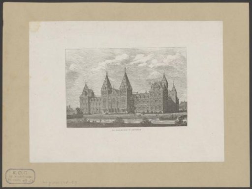 View of the Rijksmuseum in Amsterdam
