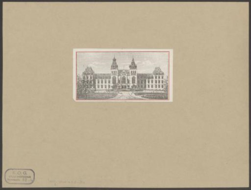 View of the Rijksmuseum in Amsterdam