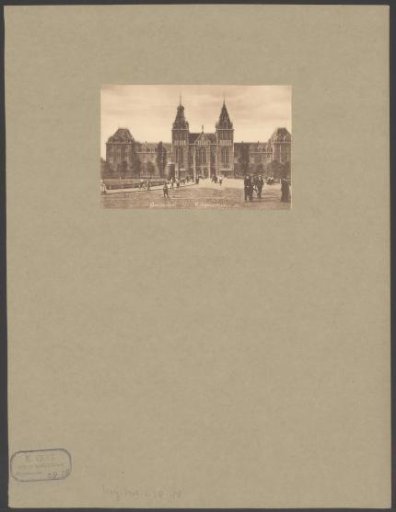 View of the Rijksmuseum in Amsterdam