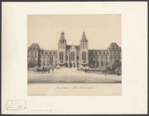View of the Rijksmuseum in Amsterdam