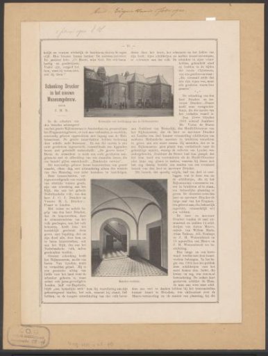 Article on the Drucker extension of the Rijksmuseum in Amsterdam