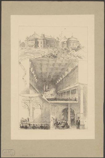 Views of the interior and exterior of the Concertgebouw in Amsterdam