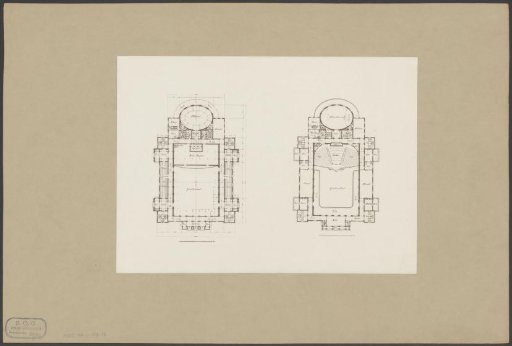 Plans of the Concertgebouw in Amsterdam