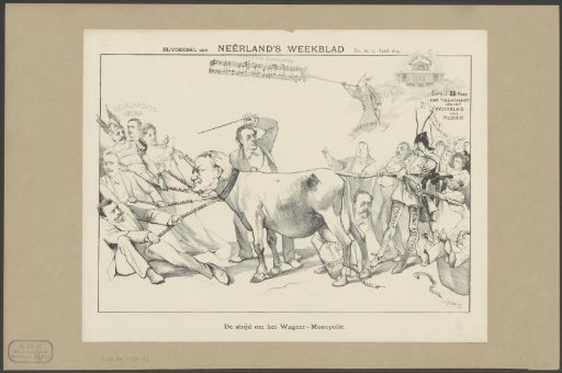 Richard Wagner as a milk cow between the Nederlandsche Opera and the Wagnervereeniging