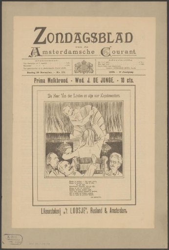 Cornelis van der Linden Surrounded by Four Other Composer-Conductors