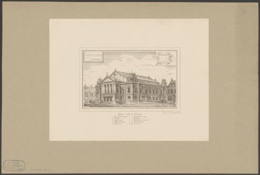 View of the Concertgebouw in Amsterdam