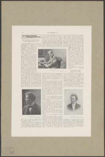 Portraits of Henry Engelen, Abraham Dirk Loman and Peter Raabe