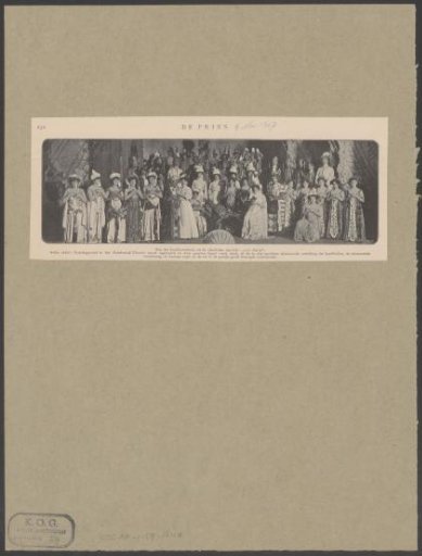 Scene from the operetta Tausend und eine Nacht