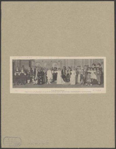 Scene from the operetta Der Vogelhändler