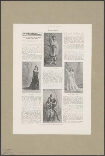 Article on a performance of the opera Die Zauberflöte by the Amsterdamsch Lyrisch Tooneel