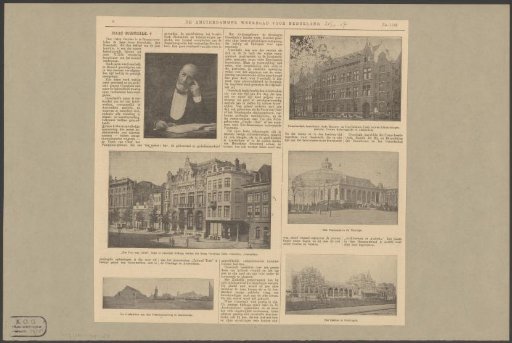 Article on Isaac Gosschalk with illustrations of his buildings in Amsterdam and Groningen