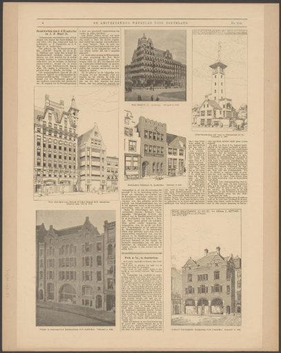Article on Alexander Jacobus Kropholler and Jan Frederik Staal with illustrations of their buildings in Amsterdam and Hilvarenbeek