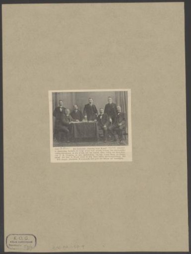 Group portrait of the Liedertafel Oefening Baart Kunst