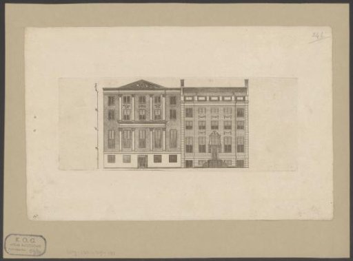 Canal houses in Amsterdam on Herengracht 412 and 472