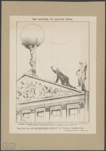 Building Inspector Begging on the Roof of the Paleis op de Dam Atlas to Keep Amsterdam Houses Standing