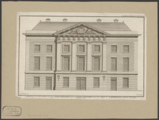 Front Facade of the Huis onder 't Zeil in Amsterdam