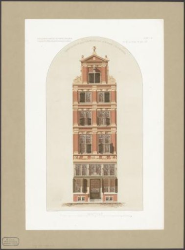 View of a Demolished Facade on the Damrak in Amsterdam