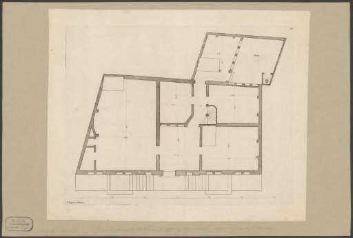 Plan of the Dwelling House of Abraham Pietsersz. Croock on the Geldersekade in Amsterdam