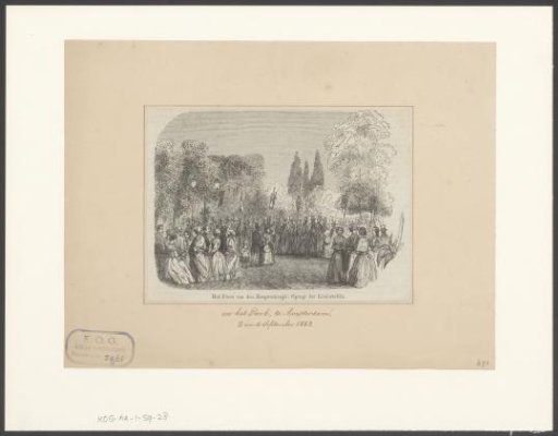 Parade of Liedertafels in the Park in Amsterdam