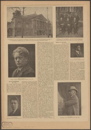 Article on the Concertgebouw in Amsterdam