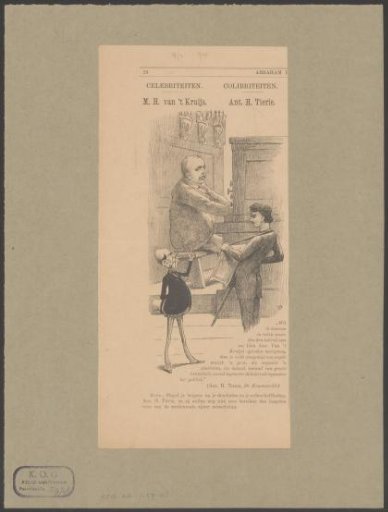 Abraham Prikkie admonishes Anton Tierie in the presence of Marius van 't Kruijs behind an organ