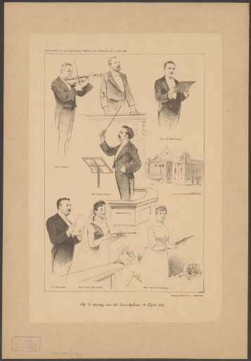 At the opening of the Concertgebouw. April 11, 1888