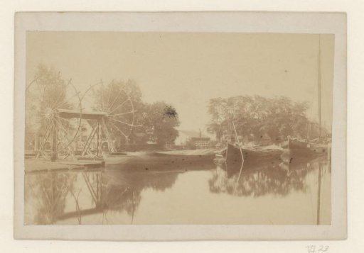 View of the ferry crossing at the Kostverloren Wetering