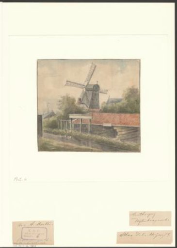 View of a mill near the wood yard of Uytenboogaard
