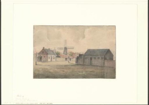 View of a mill near the wood yard of Uytenboogaard