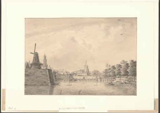 View of the Singel at the Zaagmolenpoort