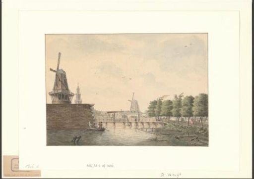 View of the Singel with the Westertoren