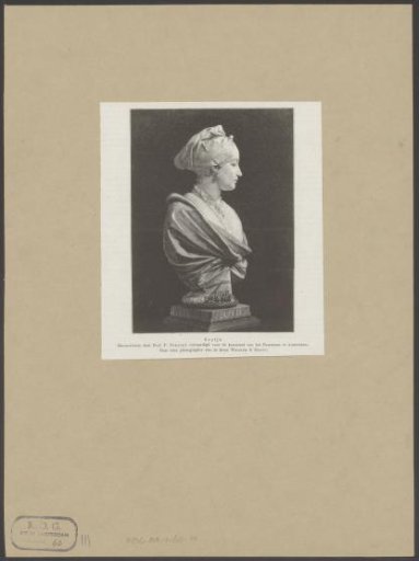Bust of a woman with a shawl