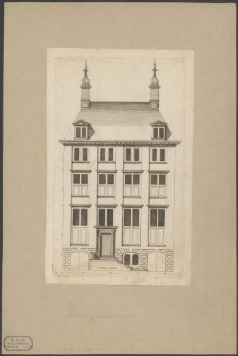 View of a dwelling house on the Herengracht in Amsterdam
