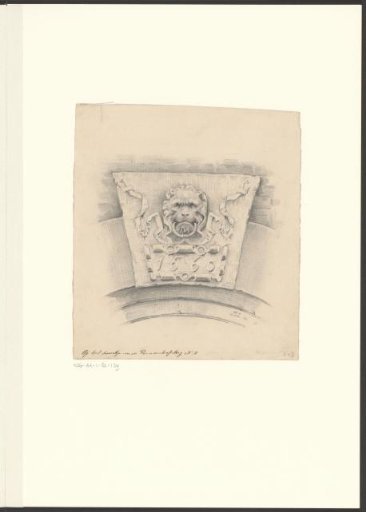 Gable stone on the gateway at Prinsenhofssteeg 5