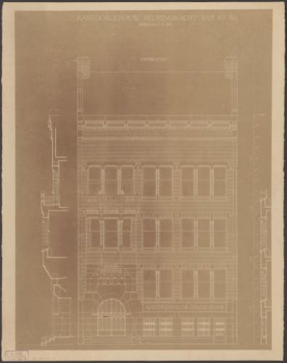 View of an office building on the Herengracht in Amsterdam