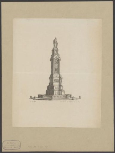 Memorial to the National Spirit of 1830 and 1831, unveiled in 1856
