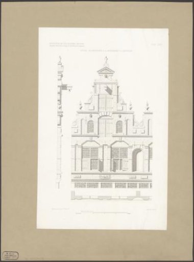 View of a dwelling house on the Herenmarkt