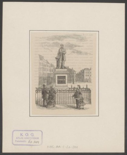Statue of Johan Rudolf Thorbecke on Thorbeckeplein in Amsterdam