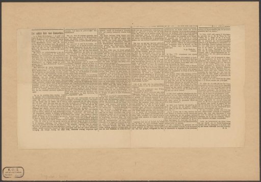 Article on a dwelling house on the Prins Hendrikkade in Amsterdam