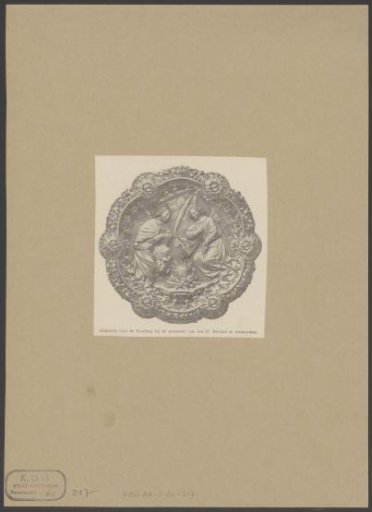 Brooch with two angels holding censers and the coat of arms of Amsterdam