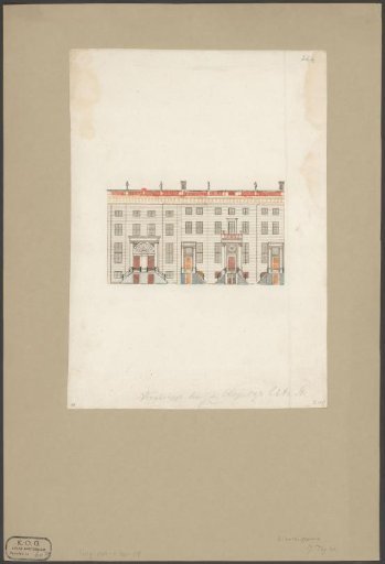 Canal houses on the Keizersgracht 738-730 in Amsterdam
